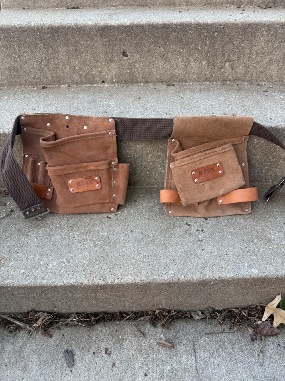 Leather Tool Belt Bag - Waist Pouch
